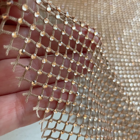 Anthropologie Taupe Mesh Blouse - Picture 9 of 14